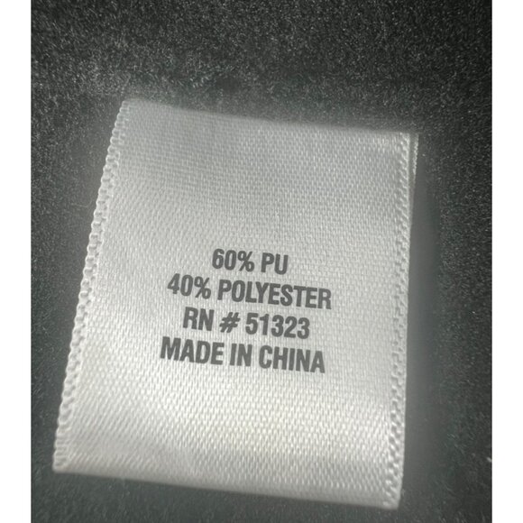 CeCe Womens Black Faux Leather Cropped Metallic Wide Leg Pants Black XL - Picture 10 of 16